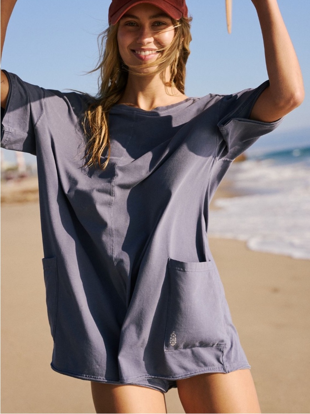 Free People Movement Hot Shot Tee Romper